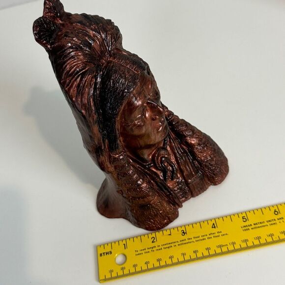 3 Vintage Handmade Painted Native American Indian Ceramic Figurines - Picture 9 of 9